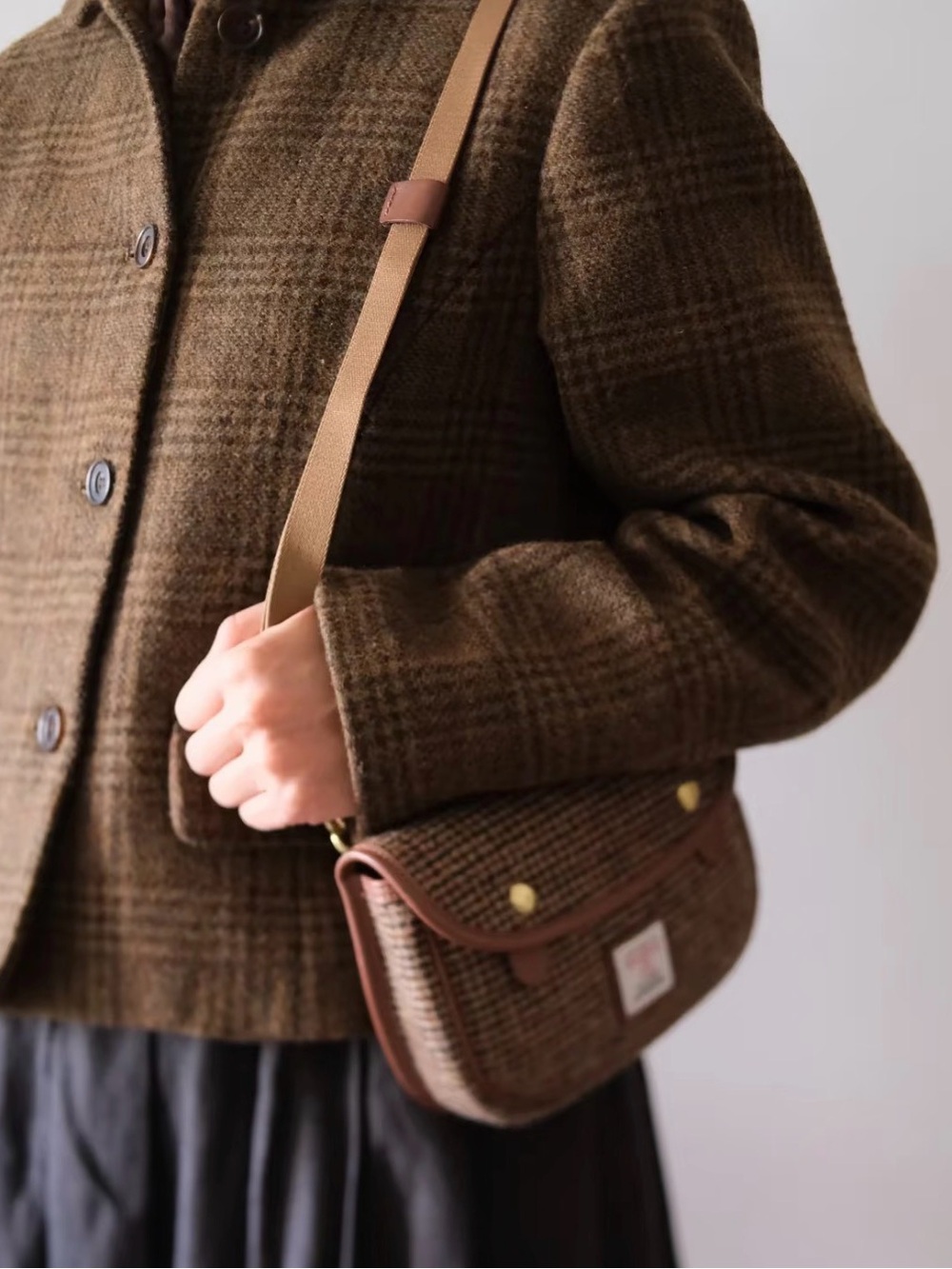 NWT Harris Tweed Women’s Crossbody Bag - Picture 5 of 9